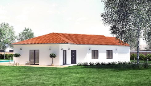 plan de maison en v sur sous sol