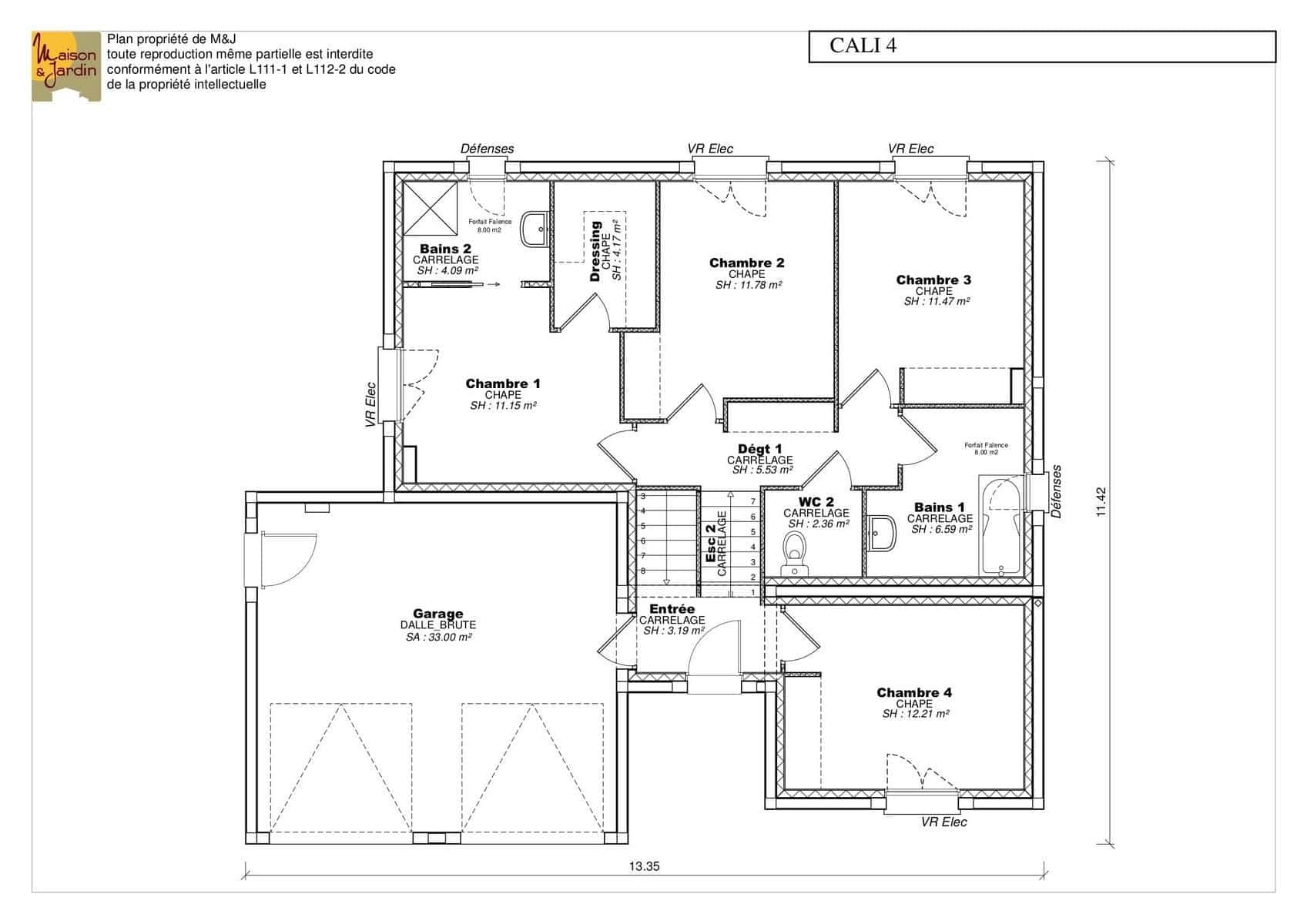 Cali Maison Contemporaine à 2 Niveaux